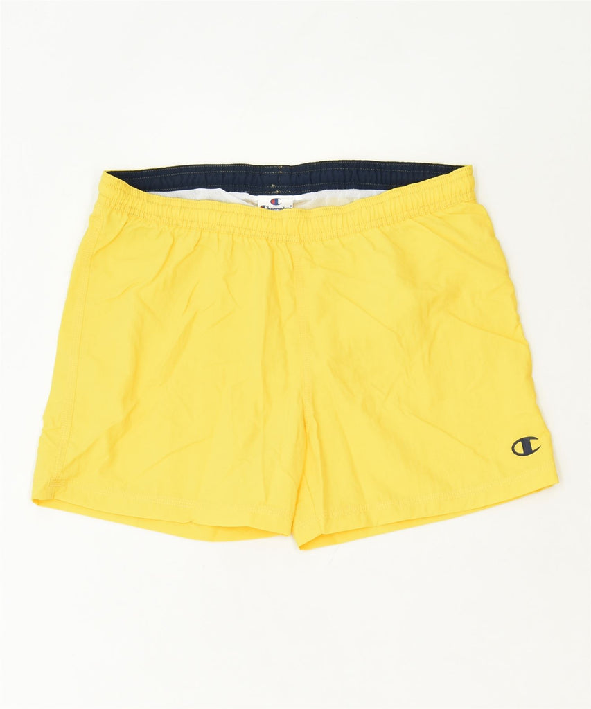 CHAMPION Boys Sport Shorts 13-14 Years XL Yellow Sports | Vintage | Thrift | Second-Hand | Used Clothing | Messina Hembry 