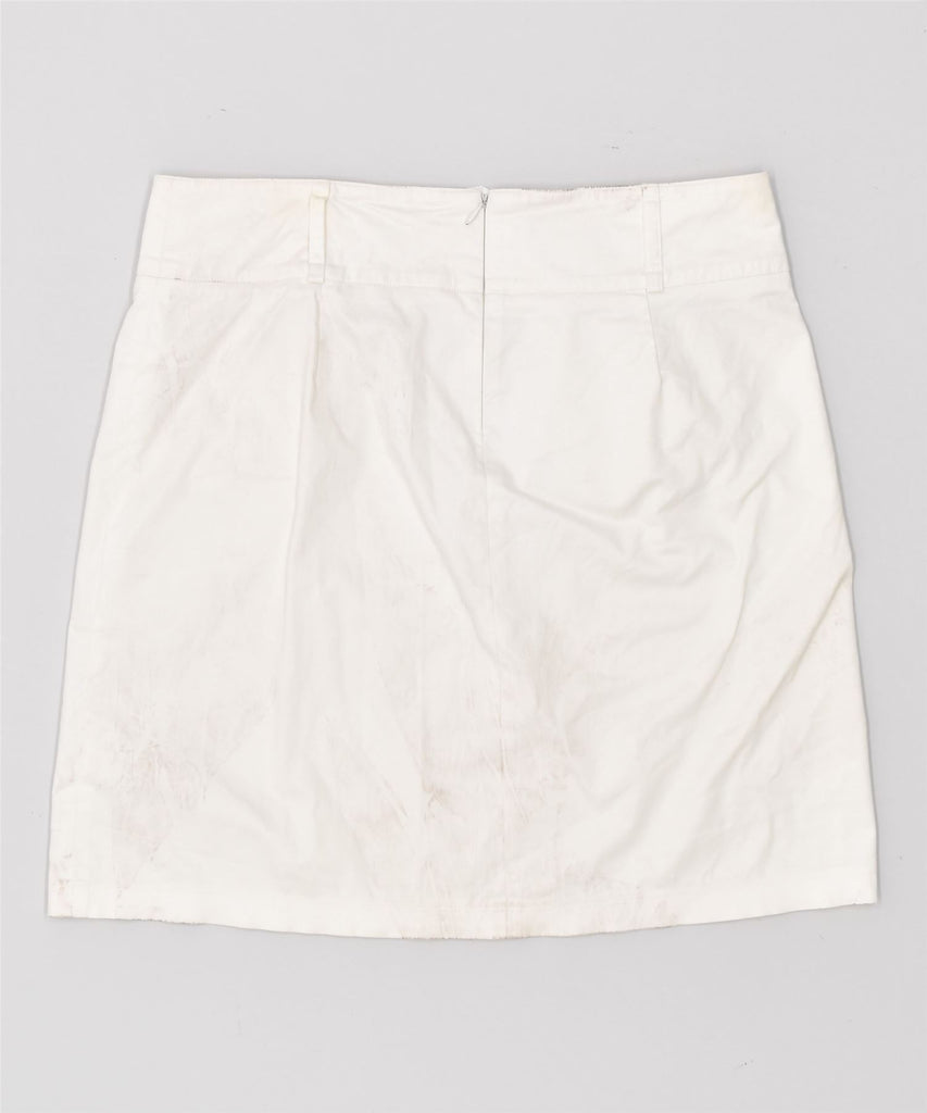 EMPORIO ARMANI Womens A-Line Skirt Large W32 Off White | Vintage | Thrift | Second-Hand | Used Clothing | Messina Hembry 