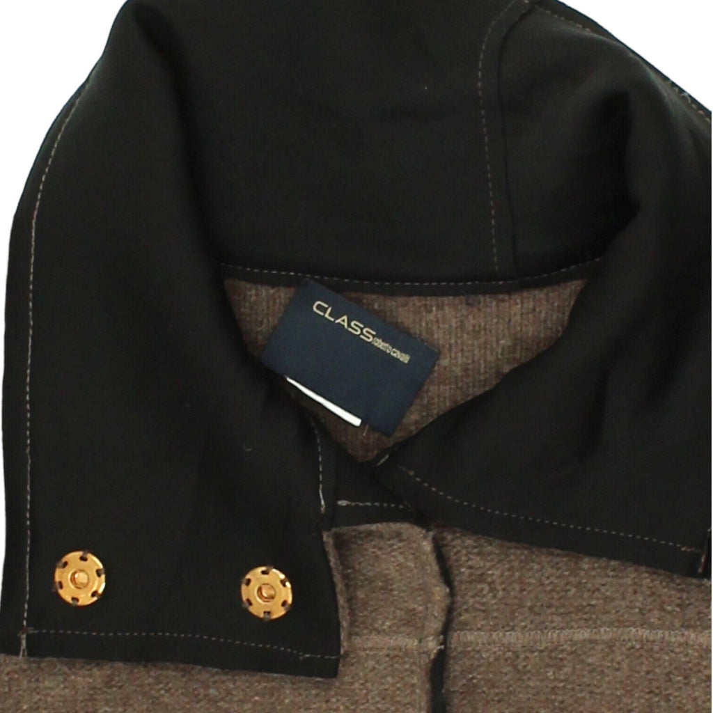 Roberto Cavalli Class Womens Long Brown Wool Knit Coat | Vintage Designer VTG | Vintage Messina Hembry | Thrift | Second-Hand Messina Hembry | Used Clothing | Messina Hembry 