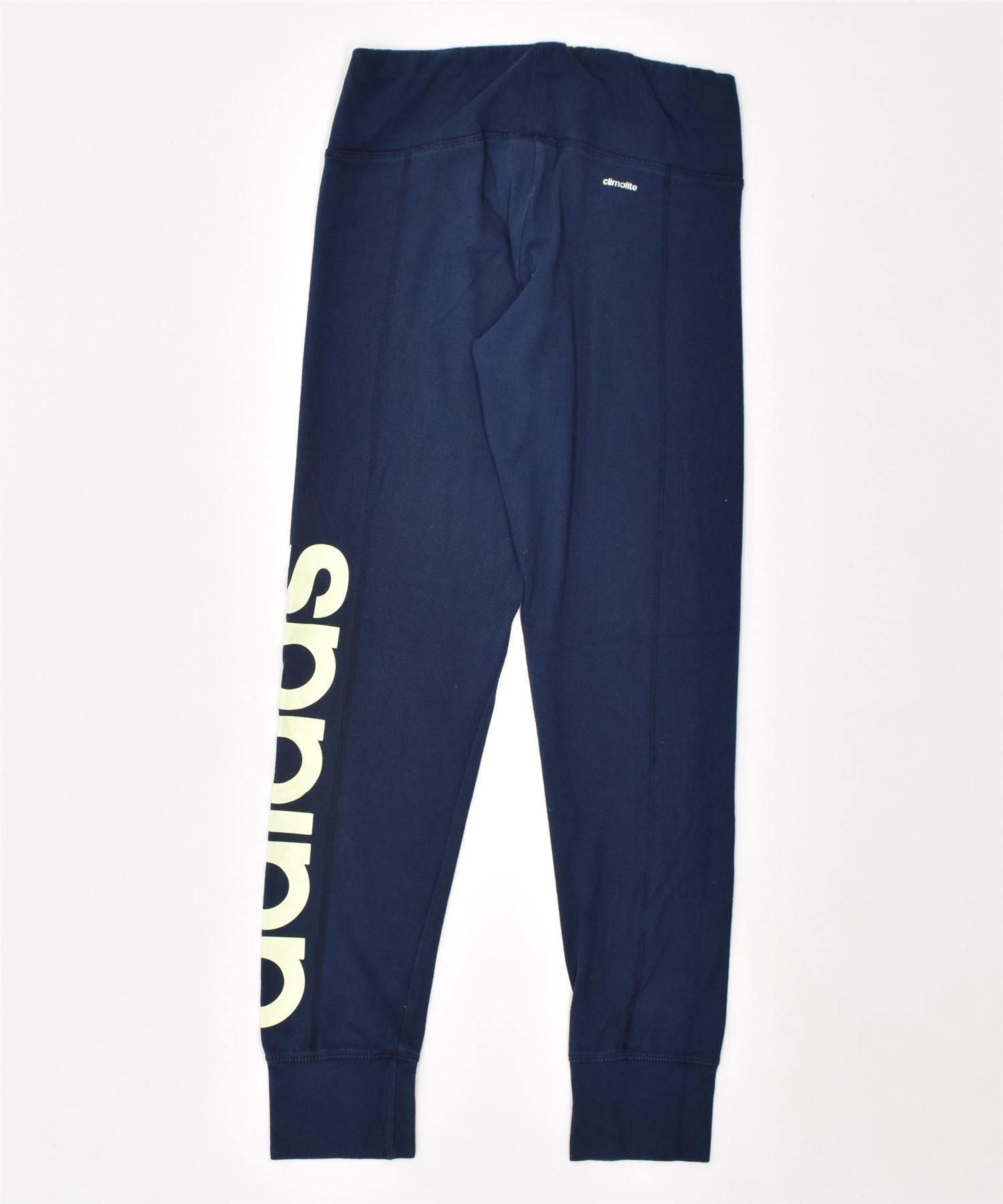 ADIDAS Womens Leggings UK 10 Small Navy Blue Cotton, Vintage & Second-Hand  Clothing Online