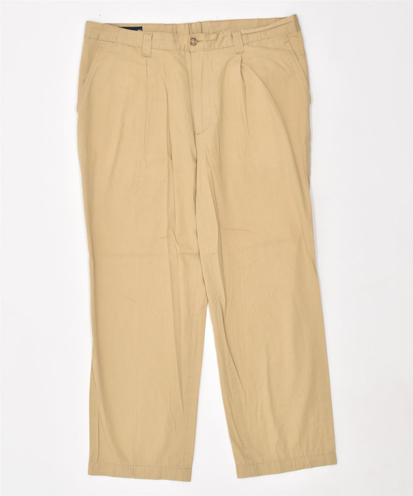 ROY KOMPAKT Mens Straight Chino Trousers W38 L28 Beige Cotton | Vintage | Thrift | Second-Hand | Used Clothing | Messina Hembry 