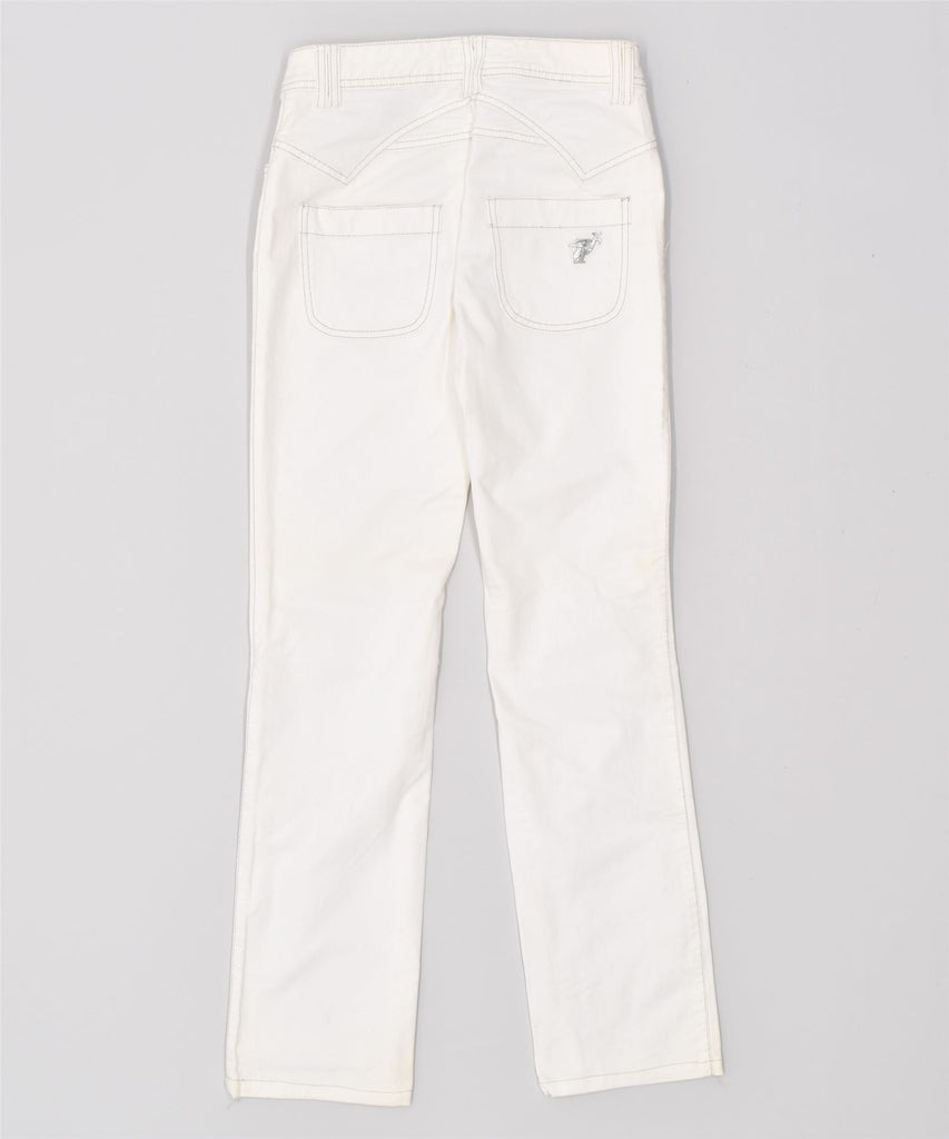 TRUSSARDI Womens Straight Jeans W25 L31 White Cotton | Vintage | Thrift | Second-Hand | Used Clothing | Messina Hembry 