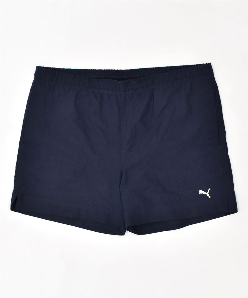 PUMA Mens Sport Shorts XL  Blue Polyester | Vintage | Thrift | Second-Hand | Used Clothing | Messina Hembry 