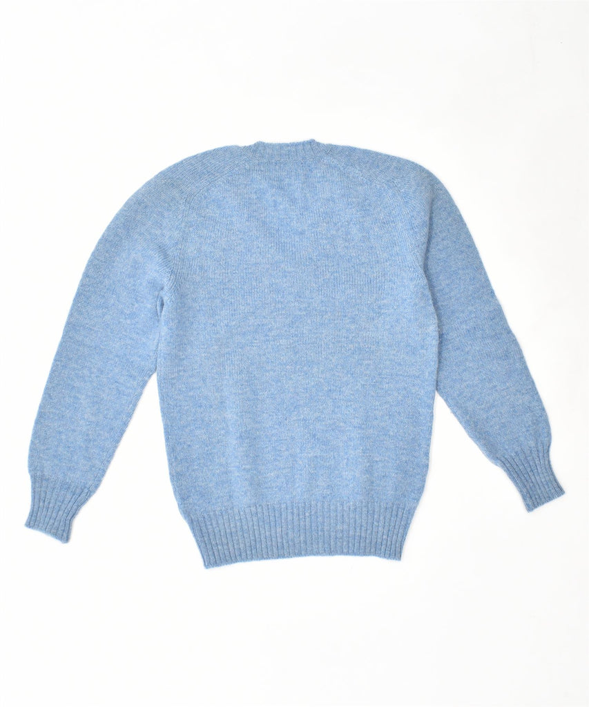 VINTAGE Womens V-Neck Jumper Sweater UK 12 Medium Blue | Vintage | Thrift | Second-Hand | Used Clothing | Messina Hembry 