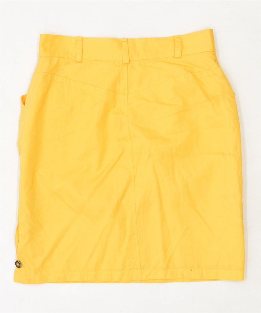 MOUCHE Womens High Waist Pencil Skirt UK 16 Large W29 Yellow Vintage | Vintage | Thrift | Second-Hand | Used Clothing | Messina Hembry 