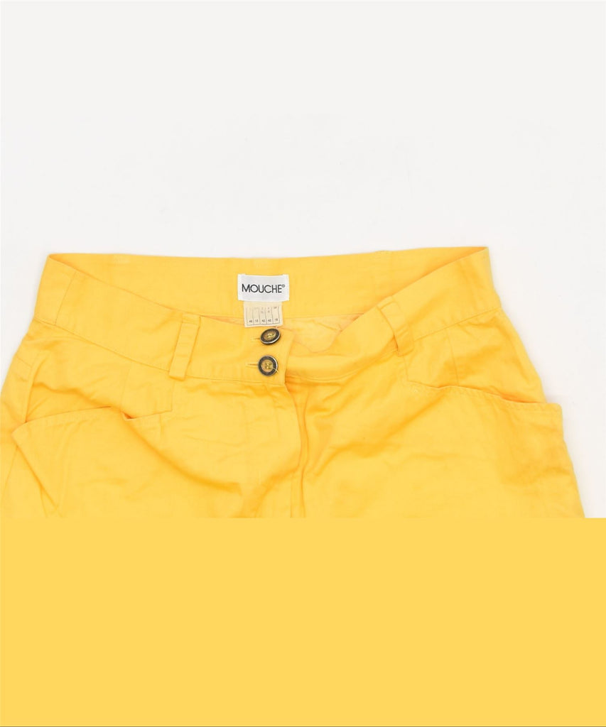 MOUCHE Womens High Waist Pencil Skirt UK 16 Large W29 Yellow Vintage | Vintage | Thrift | Second-Hand | Used Clothing | Messina Hembry 