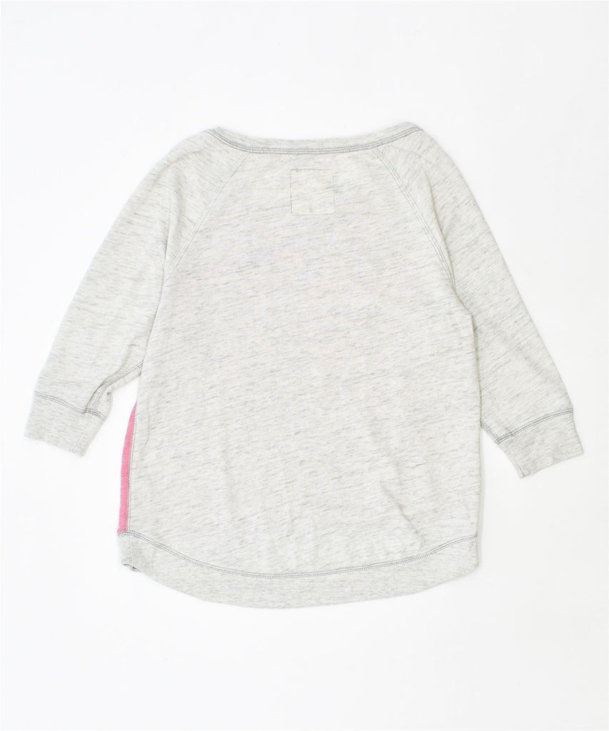 HOLLISTER Mens 3/4 Sleeve Crew Neck Jumper Sweater UK 12 Medium Pink | Vintage | Thrift | Second-Hand | Used Clothing | Messina Hembry 