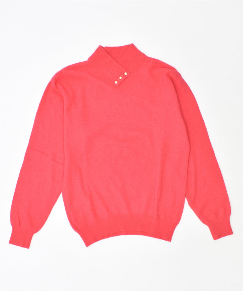 ANGORE Womens Shawl Neck Jumper Sweater IT 48 XL Pink Vintage | Vintage | Thrift | Second-Hand | Used Clothing | Messina Hembry 