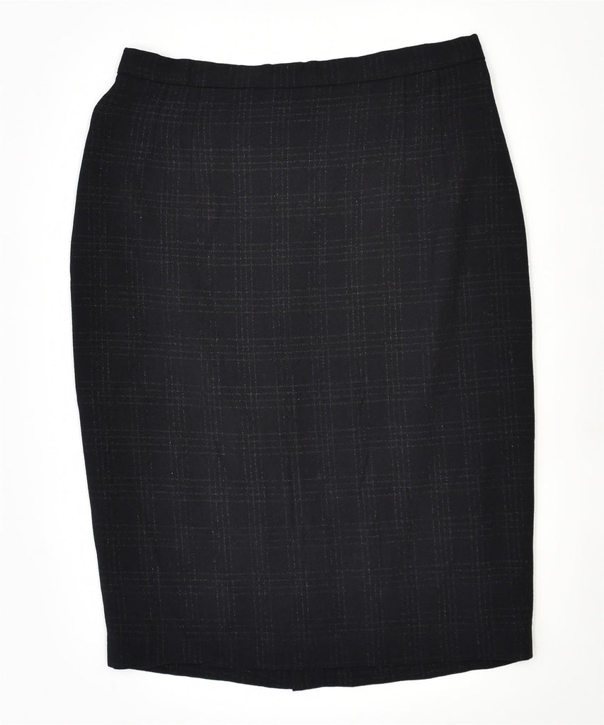 LUISA SPAGNOLI Womens Pencil Skirt IT 44 Medium W28 Black Viscose | Vintage | Thrift | Second-Hand | Used Clothing | Messina Hembry 