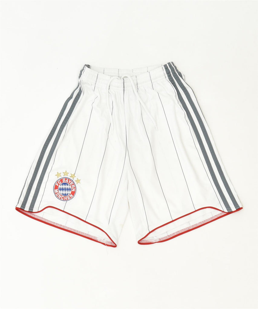 ADIDAS Boys FC Bayern Munchen Sport Shorts 11-12 Years White Sports | Vintage | Thrift | Second-Hand | Used Clothing | Messina Hembry 