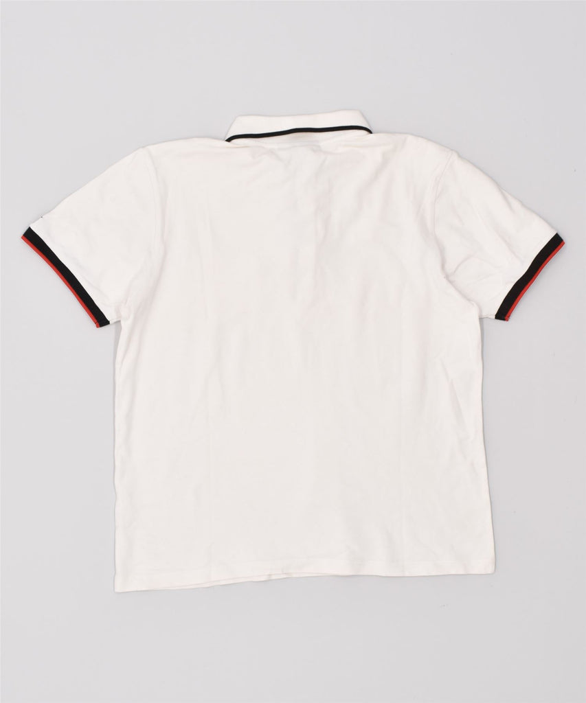 LOTTO Boys Polo Shirt 15-16 Years 2XL White Cotton | Vintage | Thrift | Second-Hand | Used Clothing | Messina Hembry 