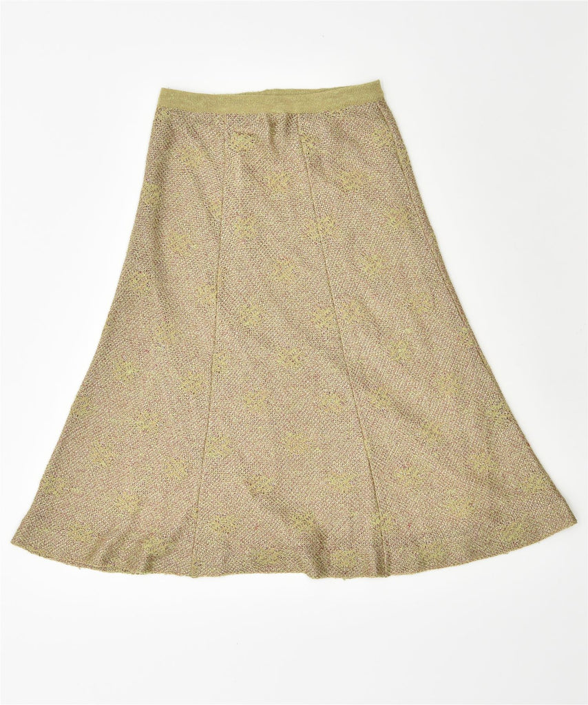 VINTAGE Womens A-Line Skirt IT 46 Large W31 Green Acrylic | Vintage | Thrift | Second-Hand | Used Clothing | Messina Hembry 