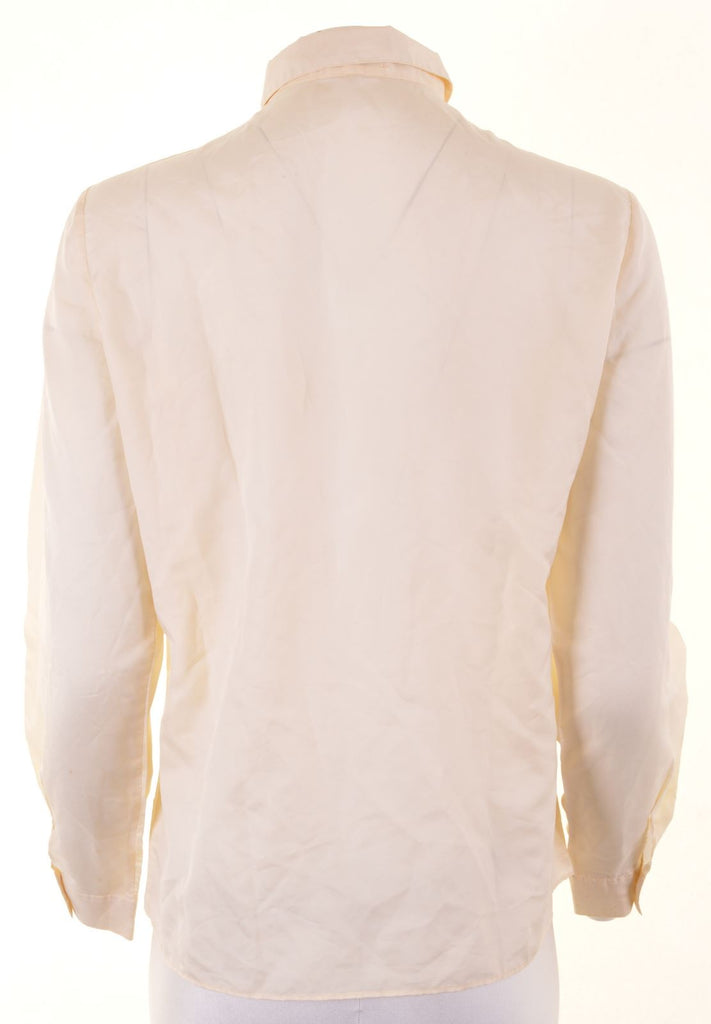 PAMELA Womens Shirt Size 46 XL Yellow Polyester Vintage - Second Hand & Vintage Designer Clothing - Messina Hembry