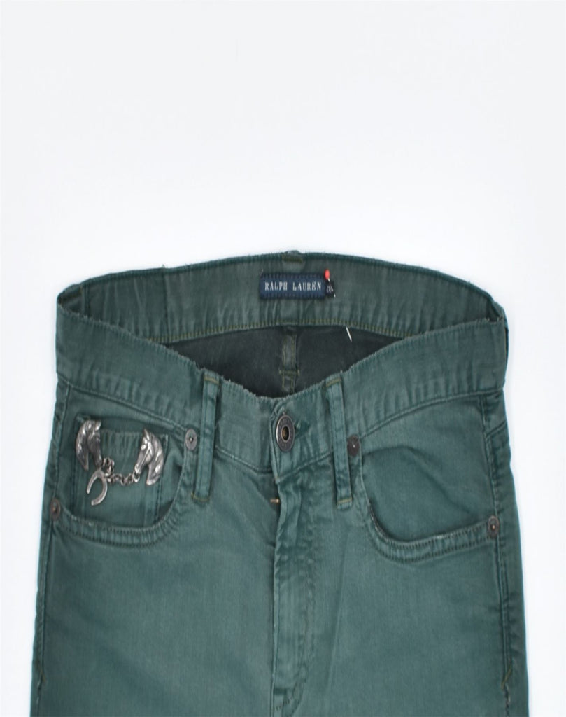 RALPH LAUREN Womens Straight Jeans W28 L30 Green Cotton | Vintage | Thrift | Second-Hand | Used Clothing | Messina Hembry 