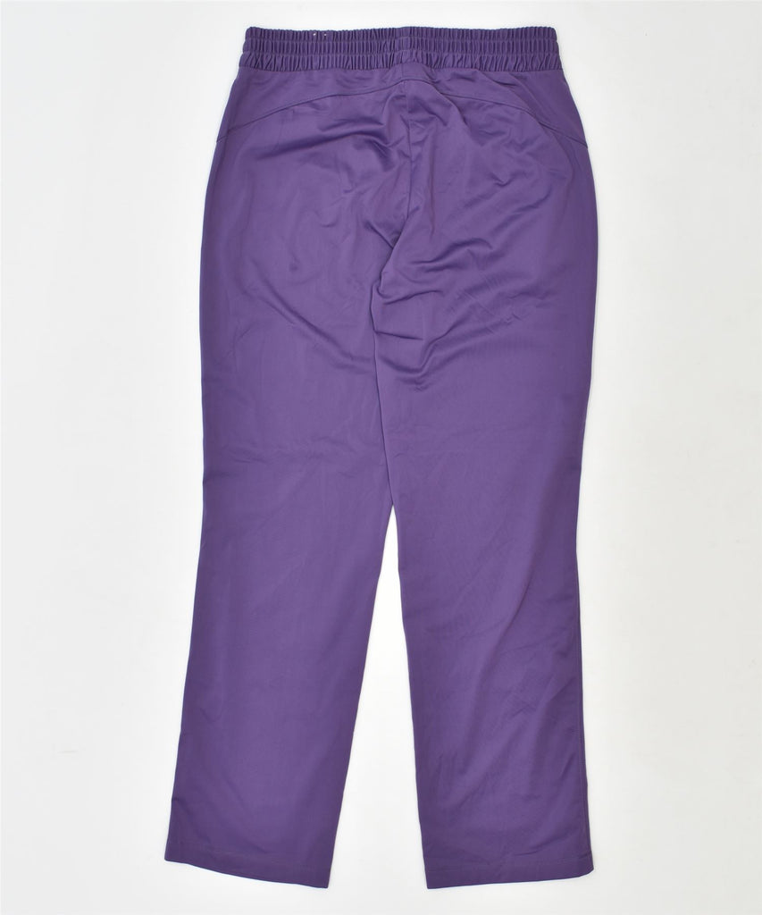 PUMA Womens Tracksuit Trousers UK 14 Large Purple Polyester | Vintage | Thrift | Second-Hand | Used Clothing | Messina Hembry 