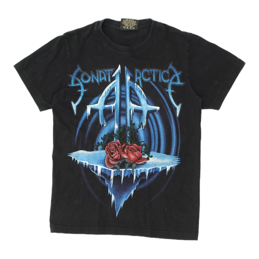 Sonata Arctica Silence Mens Black Tshirt | Vintage Finnish Metal Music Band Tee | Vintage Messina Hembry | Thrift | Second-Hand Messina Hembry | Used Clothing | Messina Hembry 