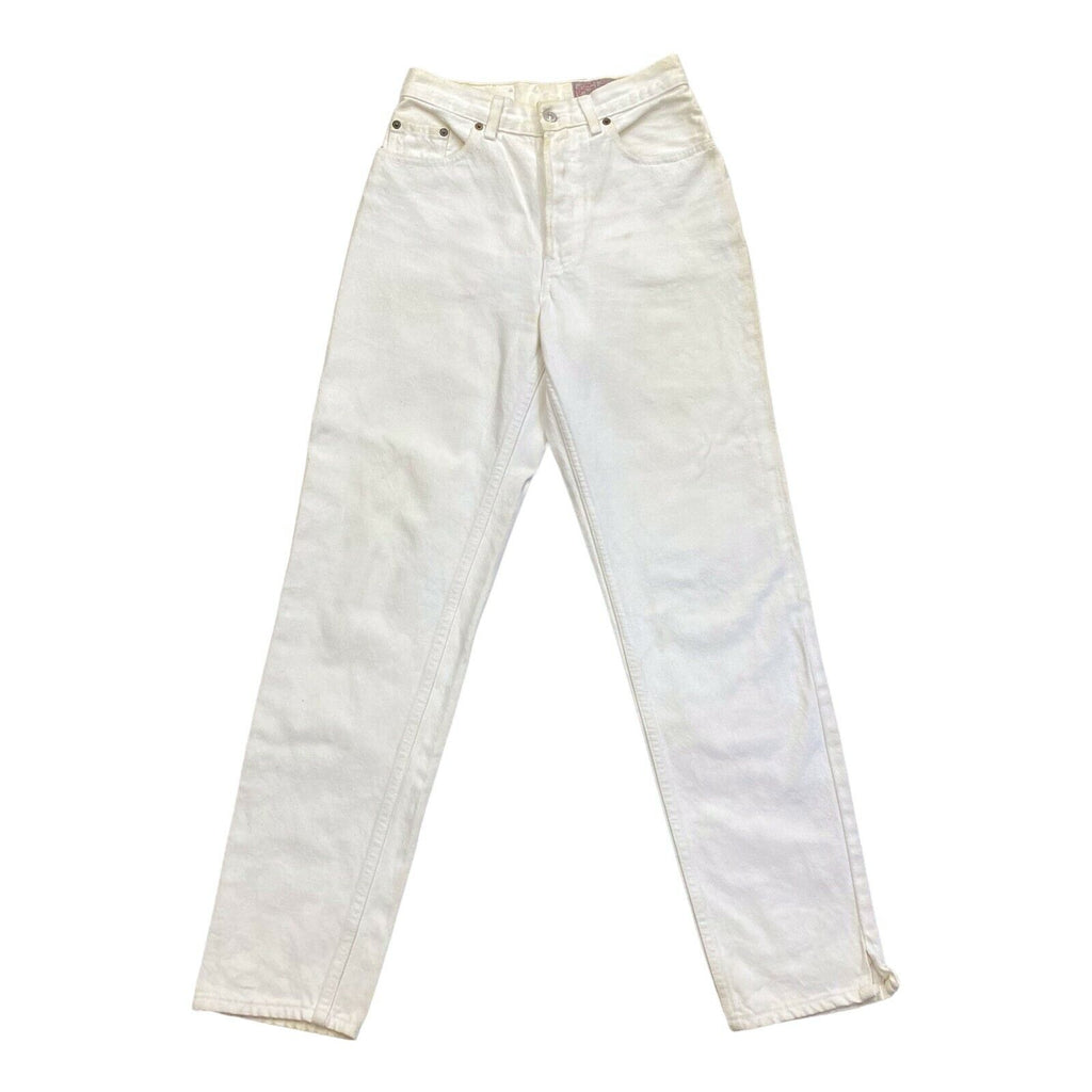 Levi's 901 Women's Jeans | Vintage 90s Retro White Designer Denim Trousers VTG | Vintage Messina Hembry | Thrift | Second-Hand Messina Hembry | Used Clothing | Messina Hembry 