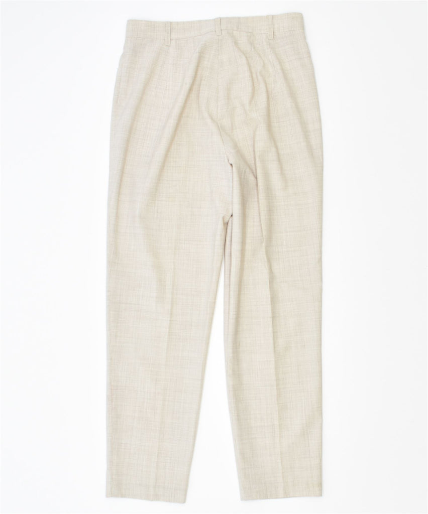 ANNA MONTANA Womens Straight Casual Trousers EU 38 Small W30 L27 Beige | Vintage | Thrift | Second-Hand | Used Clothing | Messina Hembry 