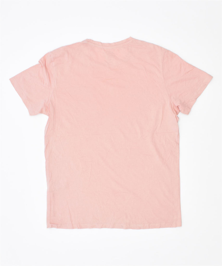 JACK & JONES Mens T-Shirt Top Large Pink Cotton | Vintage | Thrift | Second-Hand | Used Clothing | Messina Hembry 