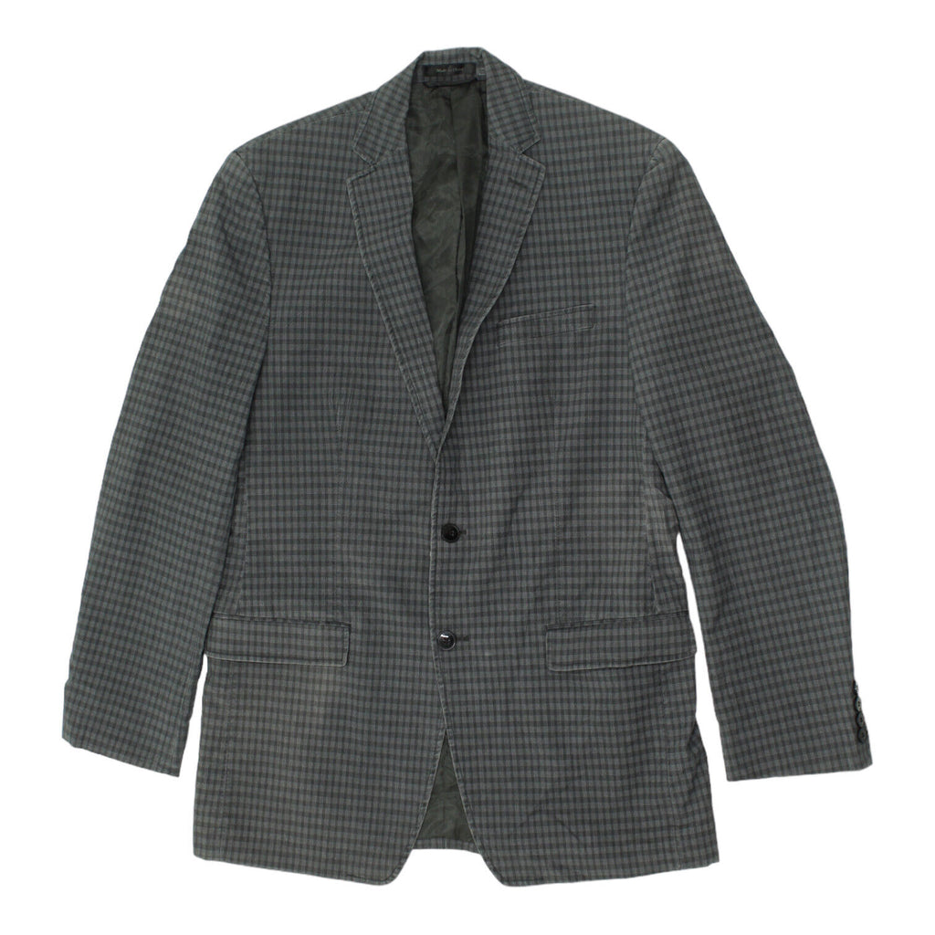 Calvin Klein Mens Grey Check Blazer Jacket | Vintage High End Luxury Designer | Vintage Messina Hembry | Thrift | Second-Hand Messina Hembry | Used Clothing | Messina Hembry 