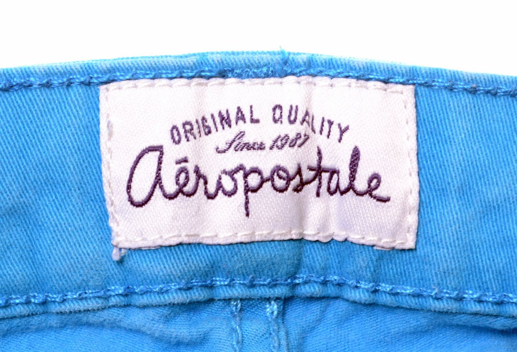 AEROPOSTALE Girls Jeggings 10-11 Years W24 L26 Blue Cotton Reg/Normal Lola - Second Hand & Vintage Designer Clothing - Messina Hembry