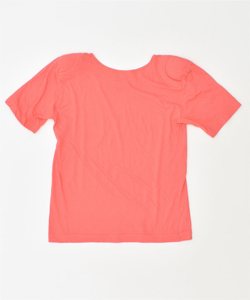 UNITED COLORS OF BENETTON Womens T-Shirt Top UK 14 Medium Pink | Vintage | Thrift | Second-Hand | Used Clothing | Messina Hembry 