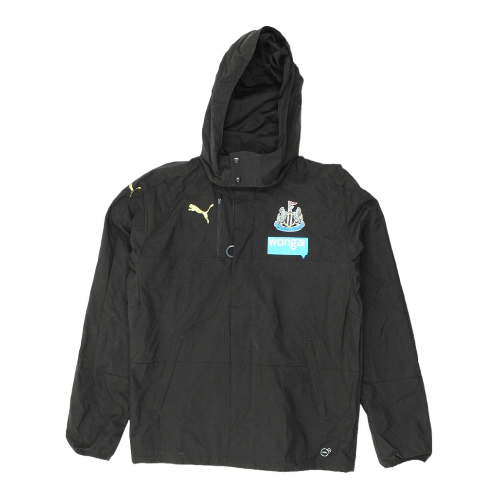 Newcastle United Puma Mens Black Rain Jacket | Vintage Football Sportswear | Vintage Messina Hembry | Thrift | Second-Hand Messina Hembry | Used Clothing | Messina Hembry 