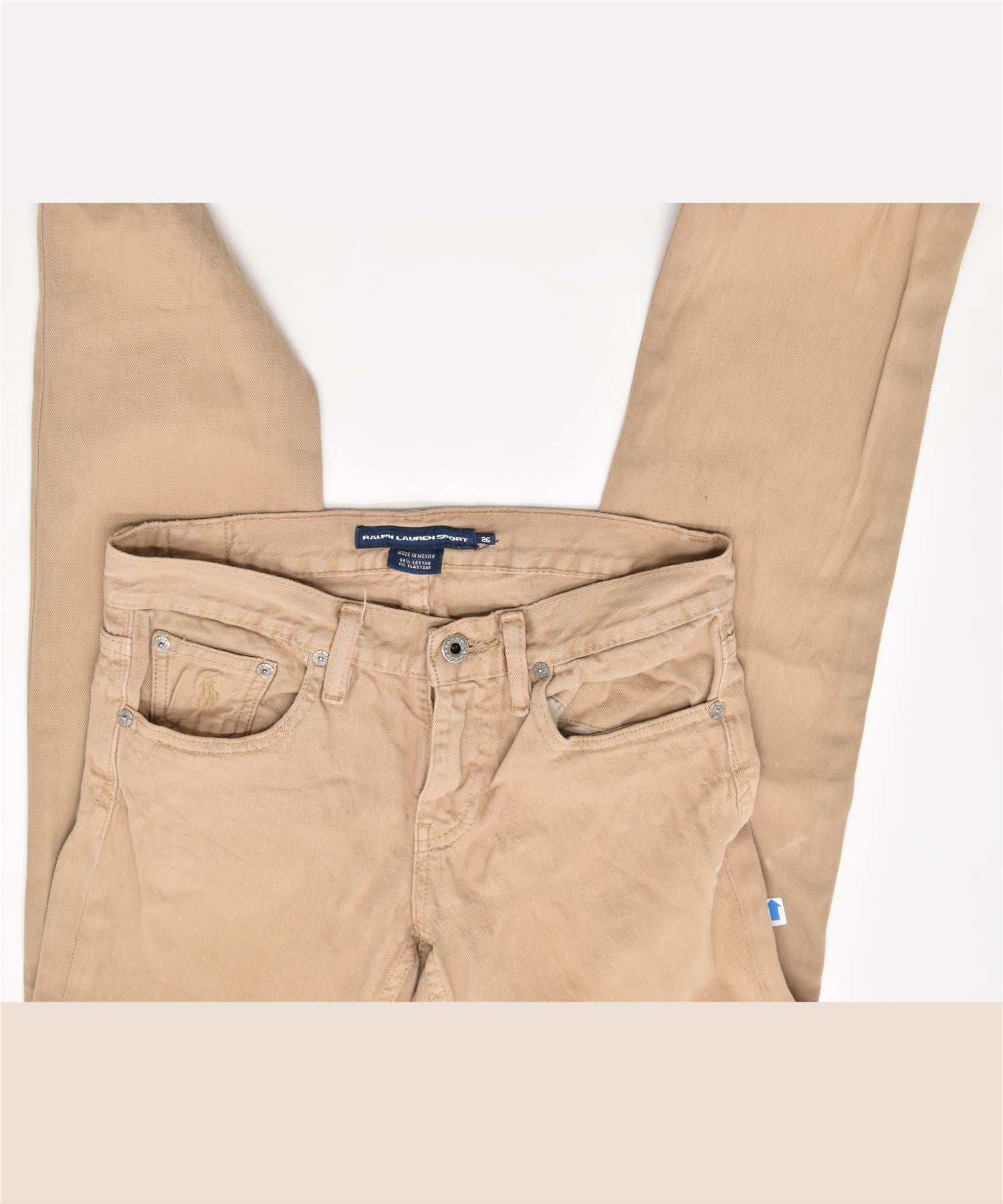Ralph Lauren Purple Label - Khaki Five Pocket Slim Fit Pant
