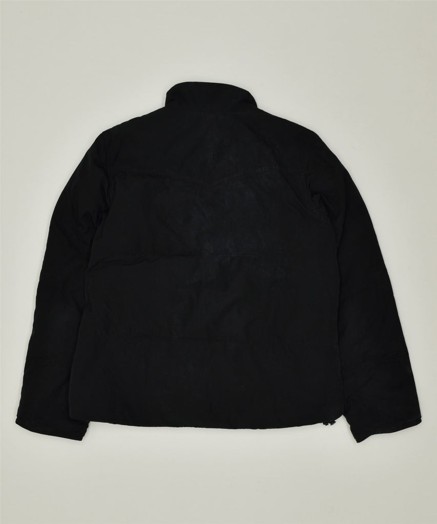 RALPH LAUREN Womens Windbreaker Jacket UK 14 Large Black Polyester | Vintage | Thrift | Second-Hand | Used Clothing | Messina Hembry 