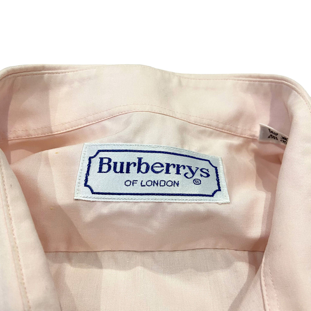 Burberrys Formal Dress Shirt | Vintage High End Luxury Designer Smart Pink VTG | Vintage Messina Hembry | Thrift | Second-Hand Messina Hembry | Used Clothing | Messina Hembry 