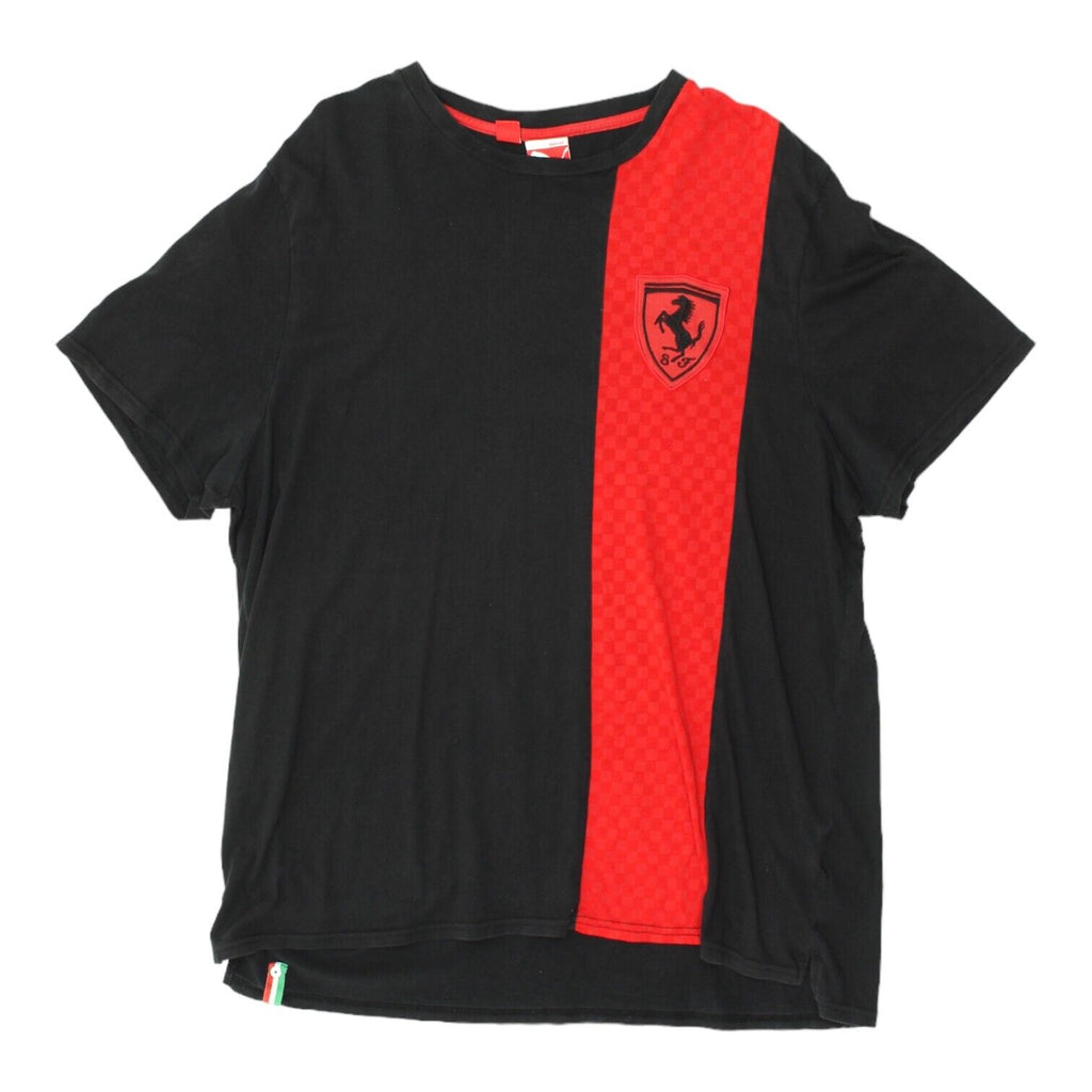 Scuderia Ferrari Puma Mens Black Red Tshirt | Motorsports Racing Cars VTG | Vintage Messina Hembry | Thrift | Second-Hand Messina Hembry | Used Clothing | Messina Hembry 