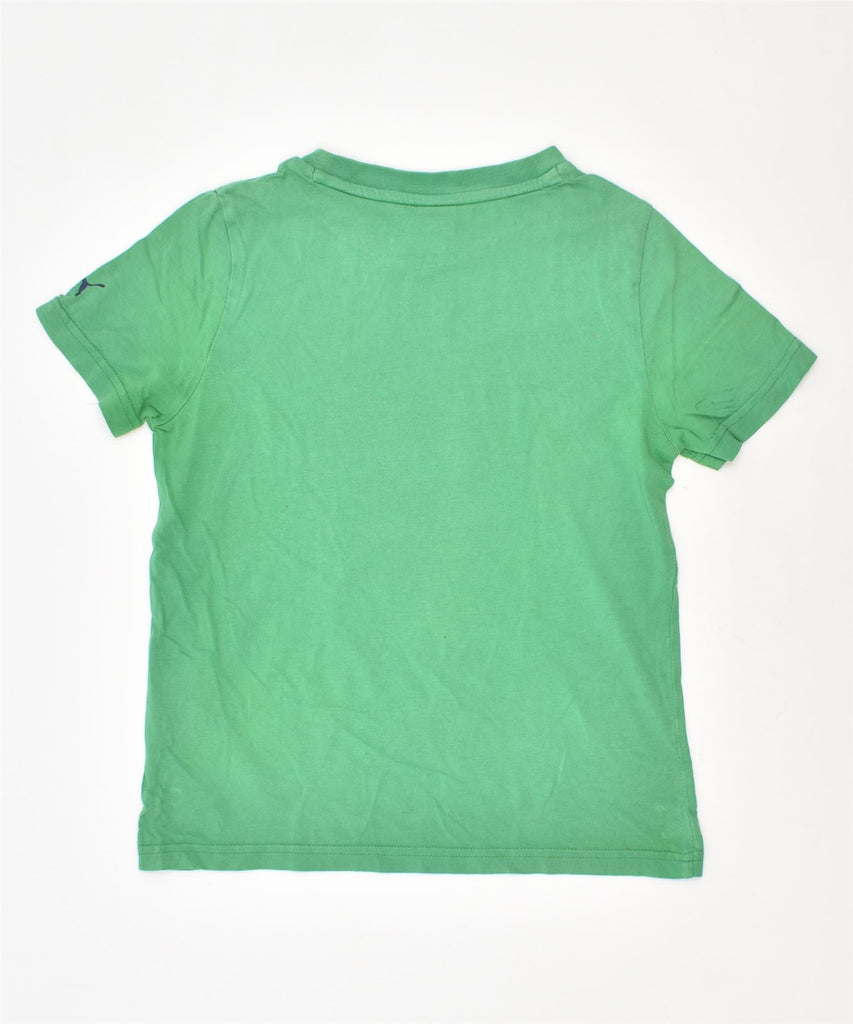 PUMA Boys Graphic T-Shirt Top 9-10 Years Green | Vintage | Thrift | Second-Hand | Used Clothing | Messina Hembry 