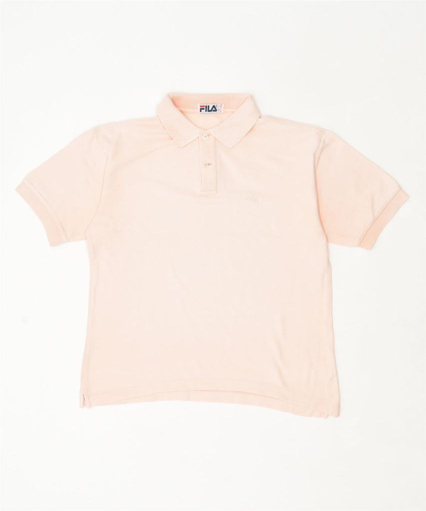 FILA Mens Polo Shirt IT 46 Small Pink Cotton | Vintage | Thrift | Second-Hand | Used Clothing | Messina Hembry 