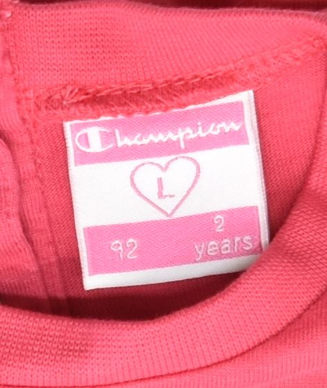 CHAMPION Girls Tunic Top 18-24 Months Large Pink | Vintage | Thrift | Second-Hand | Used Clothing | Messina Hembry 