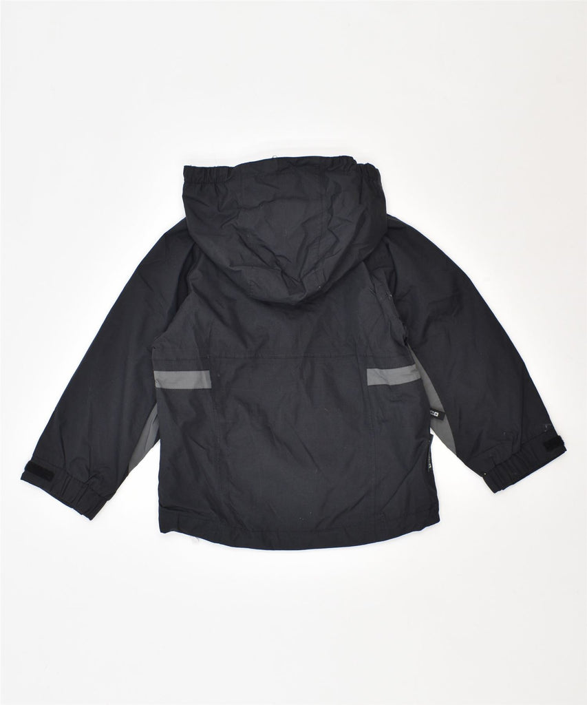 MOUNTAIN WAREHOUSE Boys Hooded Windbreaker Jacket 2-3 Years Black Nylon | Vintage | Thrift | Second-Hand | Used Clothing | Messina Hembry 