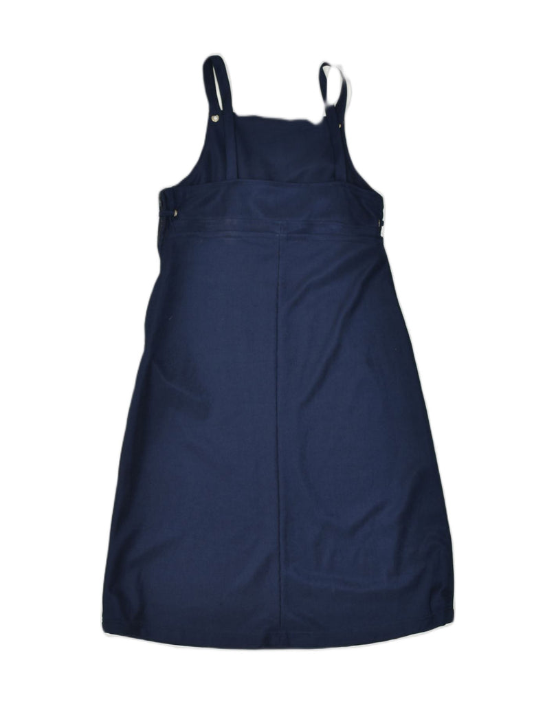 FLORENTIA Womens Corduroy Apron Dress UK 10 Small Navy Blue | Vintage | Thrift | Second-Hand | Used Clothing | Messina Hembry 