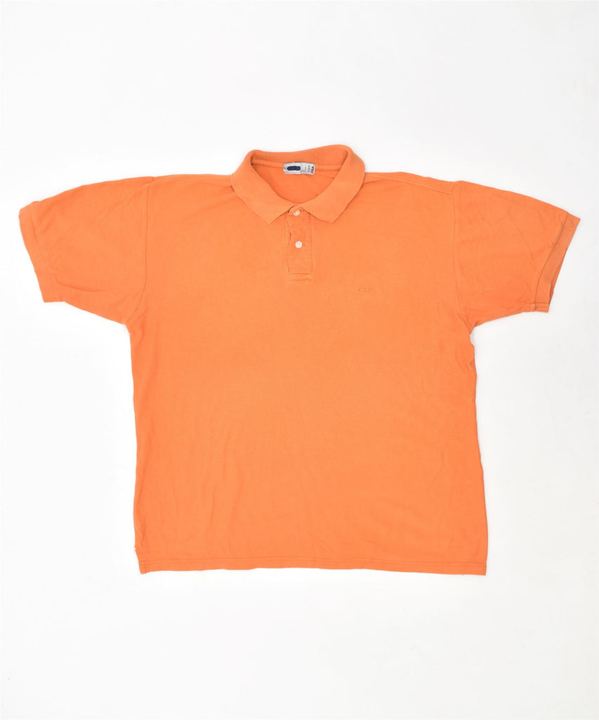 FILA Mens Loose Fit Polo Shirt IT 50 Medium Orange Cotton | Vintage | Thrift | Second-Hand | Used Clothing | Messina Hembry 