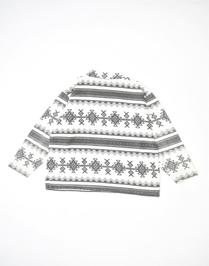 VINTAGE Womens Crew Neck Jumper Sweater UK 18 XL Grey Geometric Aztec | Vintage | Thrift | Second-Hand | Used Clothing | Messina Hembry 