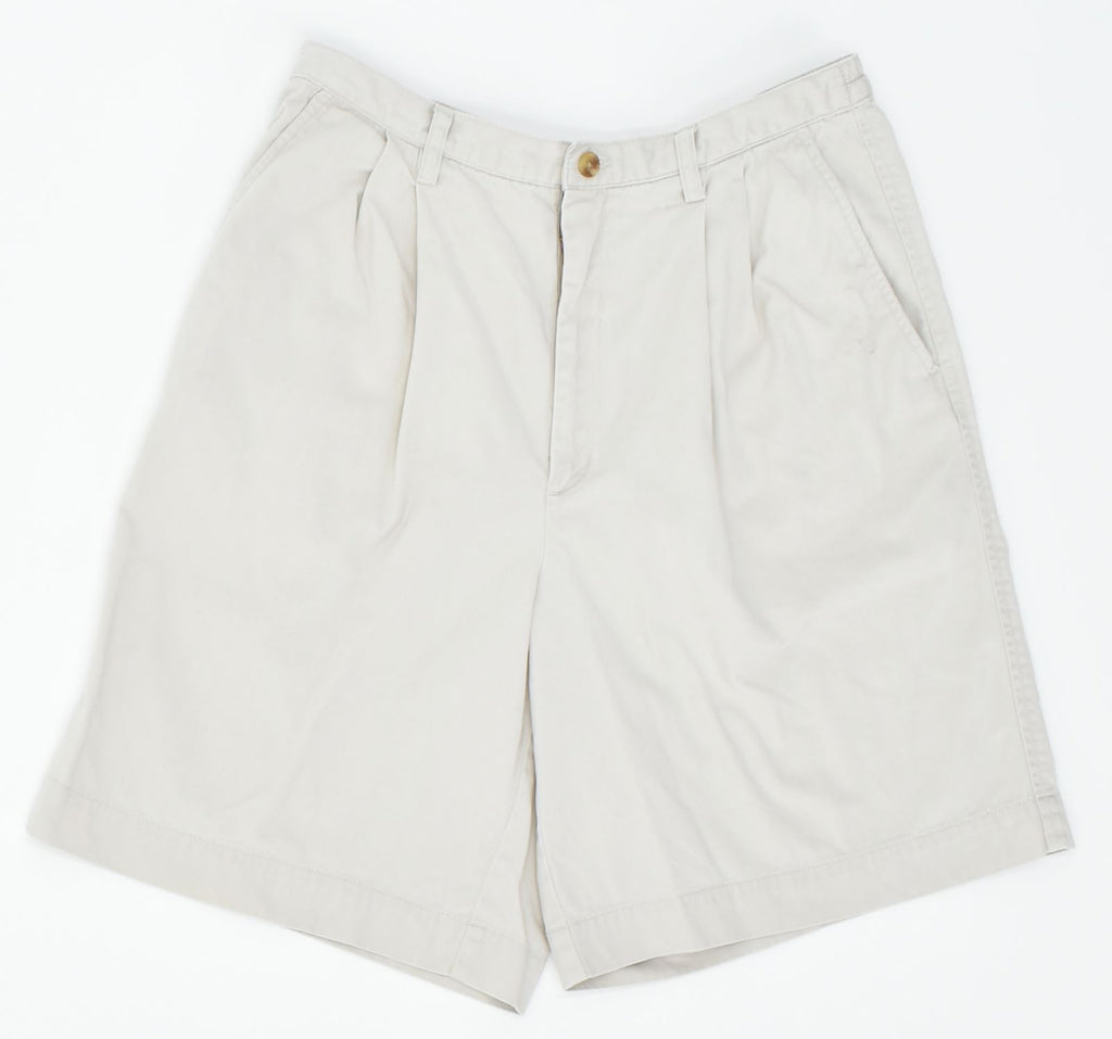 EDDIE BAUER Womens Chino Shorts UK 12 W30 Grey Cotton | Vintage | Thrift | Second-Hand | Used Clothing | Messina Hembry 