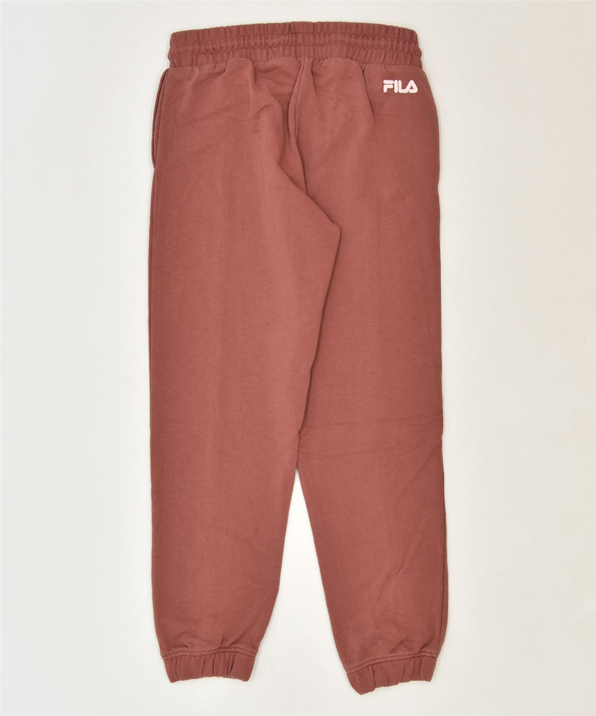 FILA Mens Graphic Tracksuit Trousers Joggers XS Brown Cotton Sports | Vintage | Thrift | Second-Hand | Used Clothing | Messina Hembry 