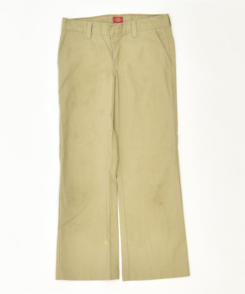 DICKIES Boys Straight Chino Trousers 6-7 Years W24 L23 Khaki Classic | Vintage | Thrift | Second-Hand | Used Clothing | Messina Hembry 