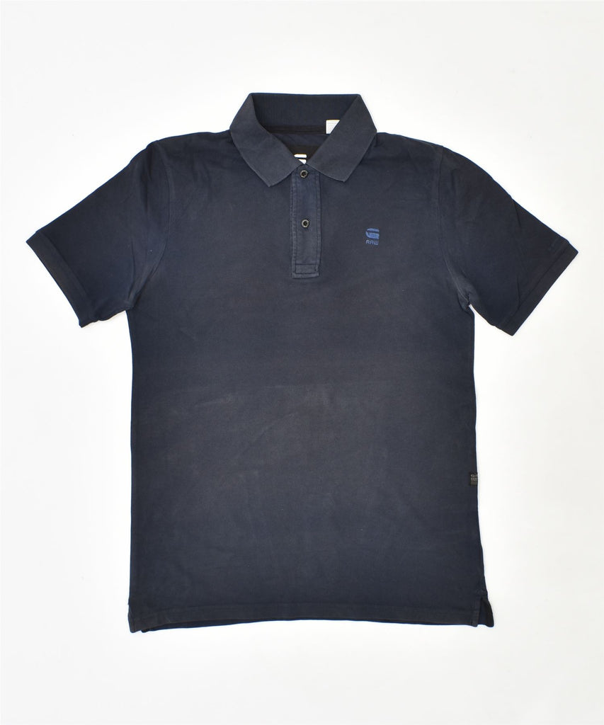 G-STAR Mens Slim Fit Polo Shirt XS Navy Blue | Vintage | Thrift | Second-Hand | Used Clothing | Messina Hembry 