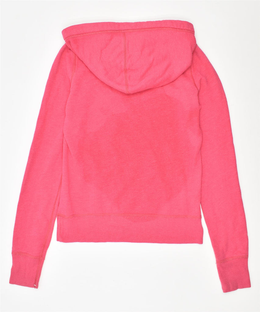 AMBERCROMBIE Girls Graphic Hoodie Jumper 13-14 Years Pink Cotton | Vintage | Thrift | Second-Hand | Used Clothing | Messina Hembry 