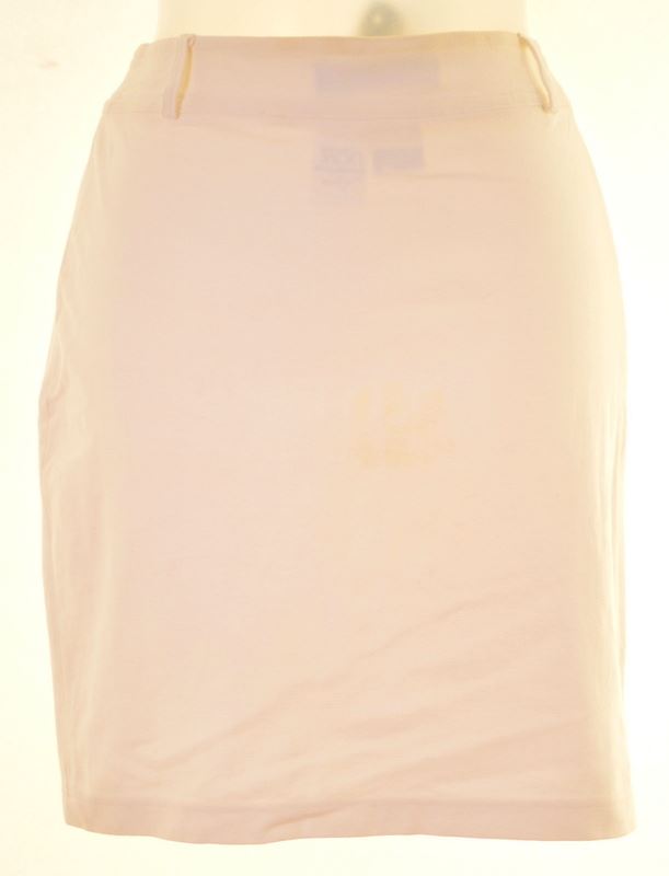 MAX MARA Womens Mini Skirt UK 10 Small W28 White Cotton - Second Hand & Vintage Designer Clothing - Messina Hembry