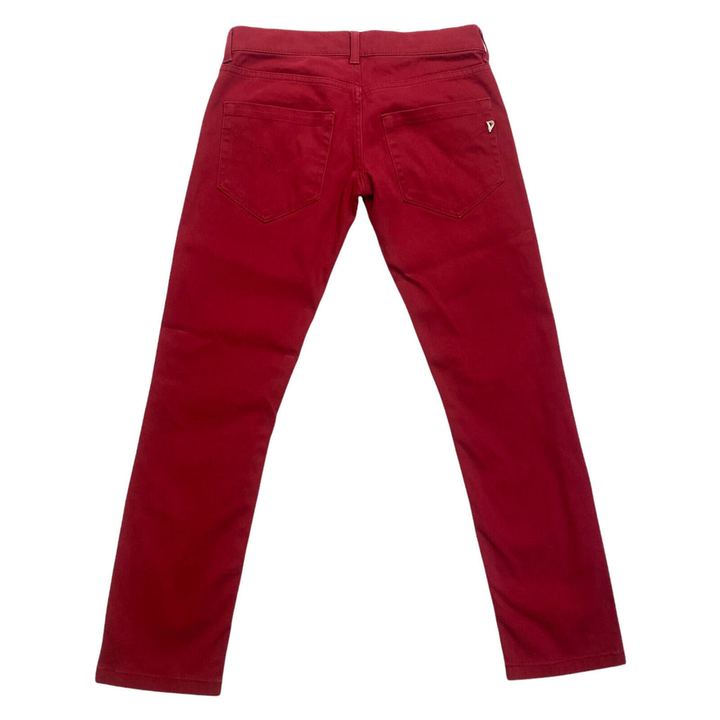 Dondup Women's Tapered Jeans | Vintage Designer Red Denim Trousers VTG | Vintage Messina Hembry | Thrift | Second-Hand Messina Hembry | Used Clothing | Messina Hembry 