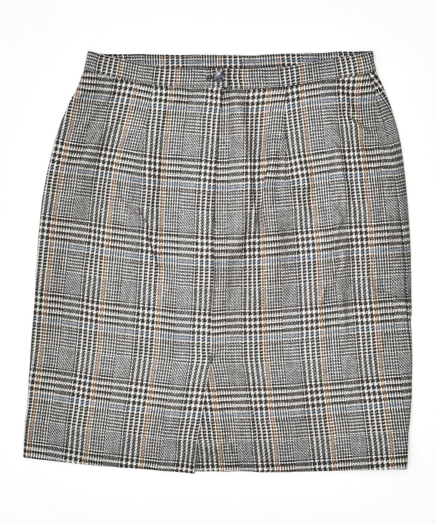 CERRUTI Womens Straight Skirt W30 Mdium Grey Check | Vintage | Thrift | Second-Hand | Used Clothing | Messina Hembry 