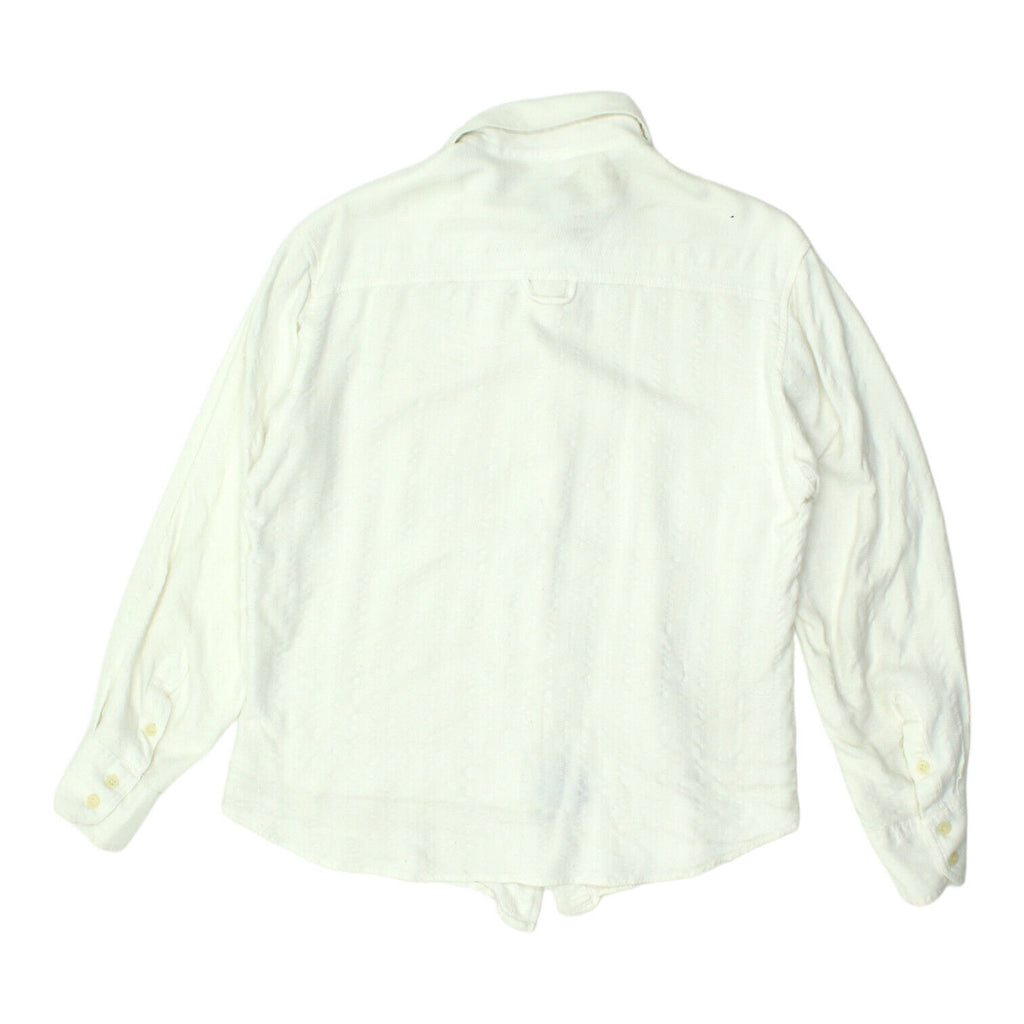 Dolce & Gabbana Jeans Mens White Cotton Viscose Shirt | Vintage Designer VTG | Vintage Messina Hembry | Thrift | Second-Hand Messina Hembry | Used Clothing | Messina Hembry 