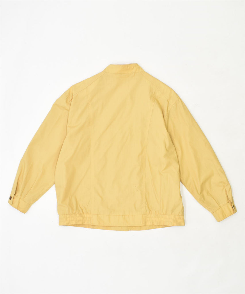 C&A Womens Bomber Jacket EU 42 Large Yellow Polyester Vintage | Vintage | Thrift | Second-Hand | Used Clothing | Messina Hembry 