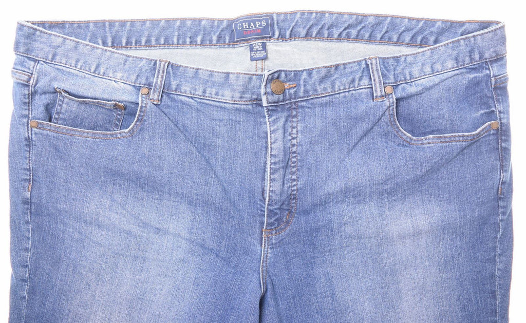 CHAPS Womens Jeans W48 L31 Blue Cotton Slim | Vintage | Thrift | Second-Hand | Used Clothing | Messina Hembry 