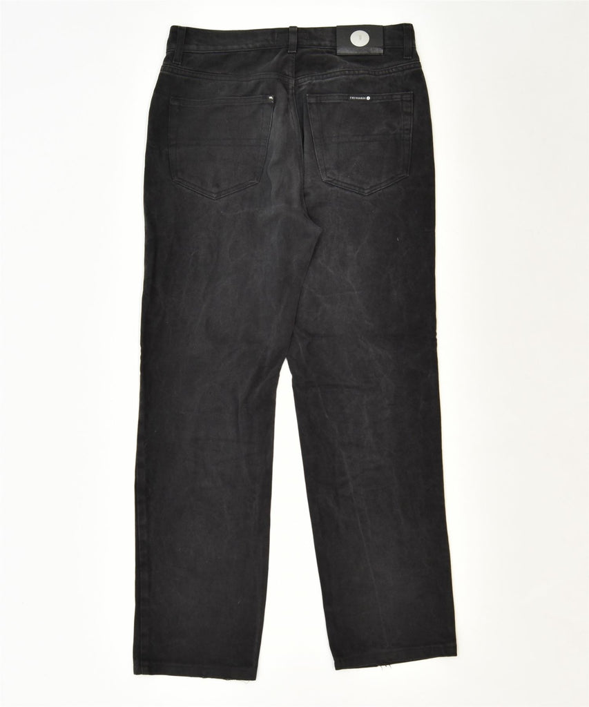 TRUSSARDI Womens Straight Jeans W31 L31 Black Cotton Classic | Vintage | Thrift | Second-Hand | Used Clothing | Messina Hembry 